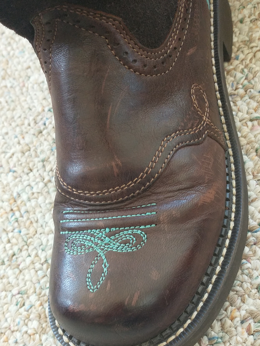 Ariat Fat Baby Leather Women's Western Boots US 8 B - Picture 11 of 12